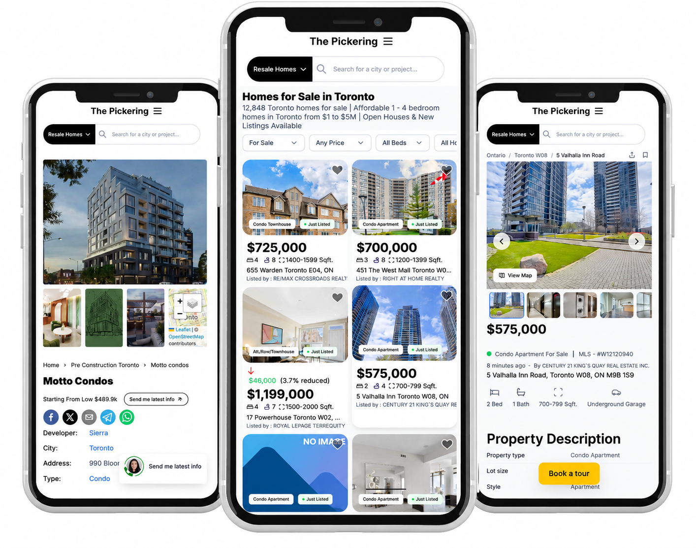 The Pickering App Interface